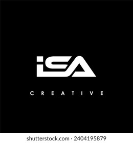 ISA Letter Initial Logo Design Template Vector Illustration