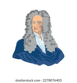 Isaac Newton (1643 – 1727). English physicist, mathematician, astronomer, inventor, alchemist, theologian and philosopher. He formed the basis of classical physical mechanics with his book, The Mathem