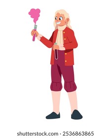 isaac newton fazendo experimento isolado