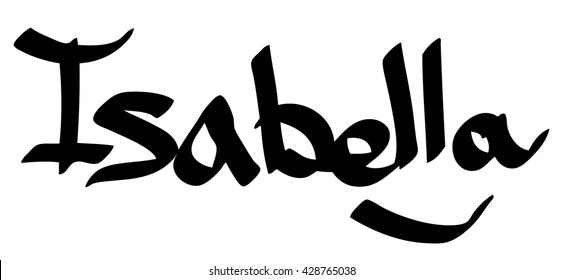 Gabriella Female Name Street Art Design Stock Vector (Royalty Free ...