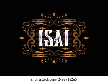 ISAI lettering custom style design