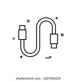 ISB cable icon design vector