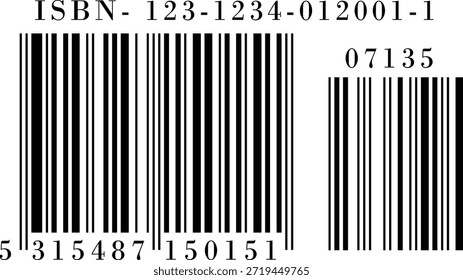 ISBN código de barras para libros negro