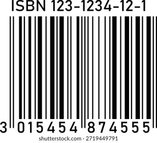 ISBN código de barras para libros negro