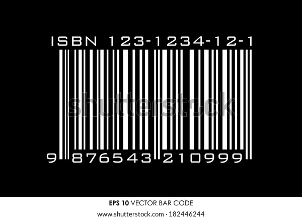 Image Vectorielle De Stock De Isbn Barcode Books On Black