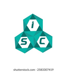 ISC creative minimalist letter logo. ISC unique vector initials alphabet letter logo design
