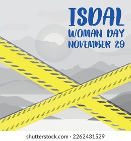 Isdal Woman Day. Design suitable for greeting card poster and banner