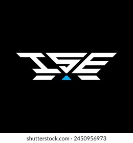 ISE letter logo vector design, ISE simple and modern logo. ISE luxurious alphabet design  