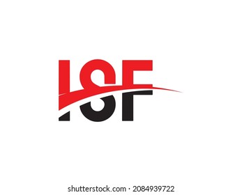 ISF Letter Initial Logo Design Vector Illustration