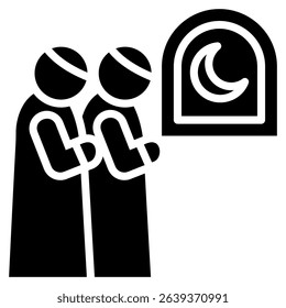 Isha Prayer Icon Element For Design