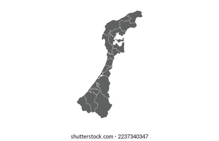 Ishikawa map isolated on white background.for annual infographics report website layout