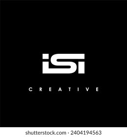 ISI Letter Initial Logo Design Template Vector Illustration