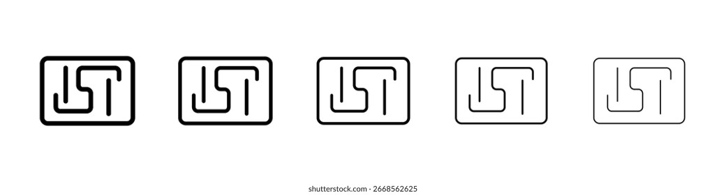 ISI-Zeichen-Symbol gefüllt flachen Schild Konzept für Web-Design.