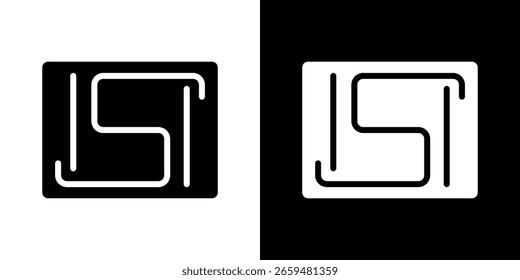 Gráficos escalables de Vector de iconos de marca ISI