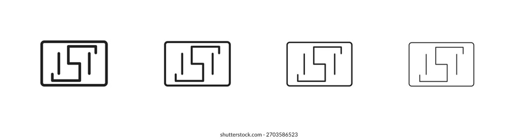 ISI-Markensymbole Symbol Vektorelemente für Infografik Web