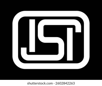 Isi mark in white color isolated on black background for product packaging. Isi mark vector icon. Indian Standards Institution mark. Vector icon