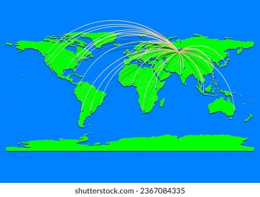 Isilkul, Russland Karte - Concept Map for Isilkul, Russland auf Weltkarte. Geeignet für Exportkonzepte. Die Datei eignet sich für die digitale Bearbeitung und Drucke aller Größen.