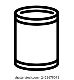ISimple icon illustration of a round can holding paint or other liquid