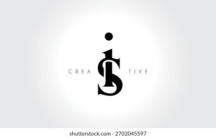 ISis Elegant Serif Monogram Logo – Luxury Lowercase Typographic Lettermark for Modern Branding