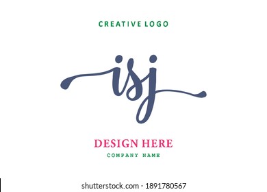 ISJ lettering logo is simple, easy to understand and authoritative