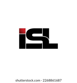 vector de diseño de logotipo de monograma de carta ISL