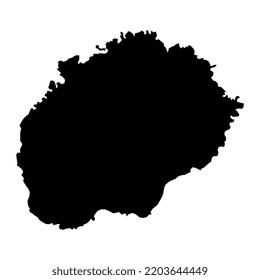 Isla de alegranza map, Spain region. Vector illustration.