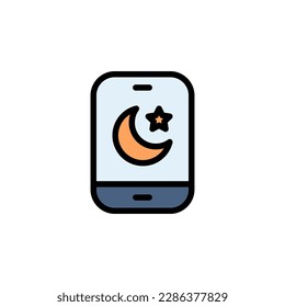 islam app vector icon filled line style. perfect use for logo, presentation, website, and more. simple modern icon design color line style