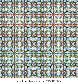 Islam, Arabic, Indian, ottoman motifs. Vintage vector decorative elements in beige, neutral and white tones. Perfect for printing on fabric or paper. Seamless pattern tile.