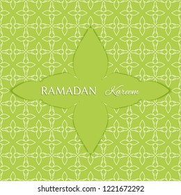 Islam arabic muslim background, seamless line pattern with place for text. Celebration card for Eid Ul Adha festival, Ramadan Kareem decoration,holiday template. Arabesque decor. Islamic greeting card