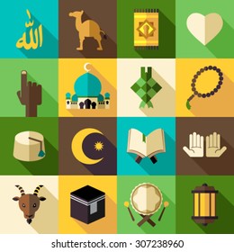 Icono islámico moderno Ilustración Ilustración de Eid Mubarak