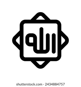 icono islam. icono de línea vectorial para su sitio web, móvil, presentación y diseño de logotipo.