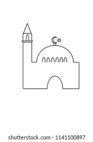 islam icon,mosques icon, vector