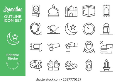 Islam , Islamic , Ramadan , Arabian , Religions Line Icons