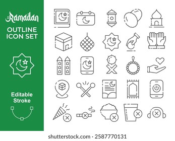 Islam , Islamic , Ramadan , Arabian , Religions Line Icons