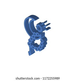 Islam isometric left top view 3D icon