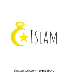 Arte vectorial del logo islámico