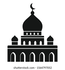 Islam mosque icon. Simple illustration of islam mosque vector icon for web design isolated on white background