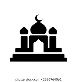islam mosque icon vector isolated