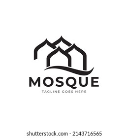 Islam Mosque Logo Vector. Islamic Vector