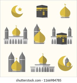 Islam  muslim mosque vector icon 