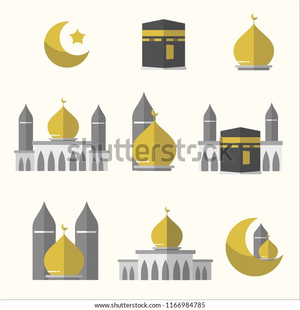 Islam Muslim Mosque Vector Icon Stock Vektorgrafik Lizenzfrei