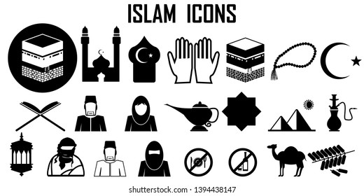 Islam muslim ramadan icon vector.
