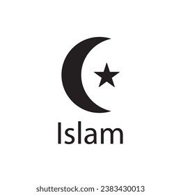 Islam religious symbol icon vector template illustration logo design