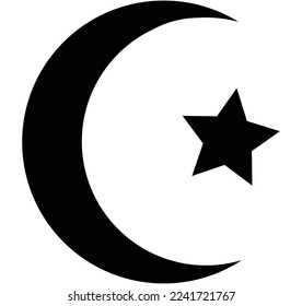 Islam religious symbol. Isolated Flat Vector Illustration