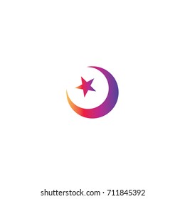 Islam sign icon silhouette vector illustration