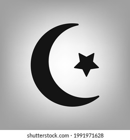 Icono del símbolo Islam para la interfaz de aplicaciones, juegos.