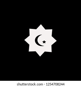 islam symbol vector icon. flat islam symbol design. islam symbol illustration for graphic 