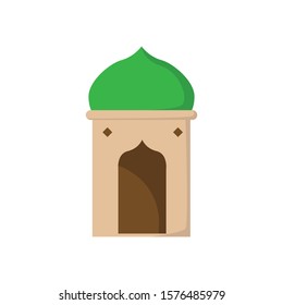 Islam tower simple illustration clip art vector