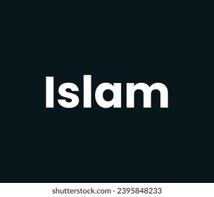 islam Vektordesign , islam ist die Lebensweise