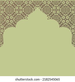 Islamic Abstract background with traditional ornament. Vector illustration.